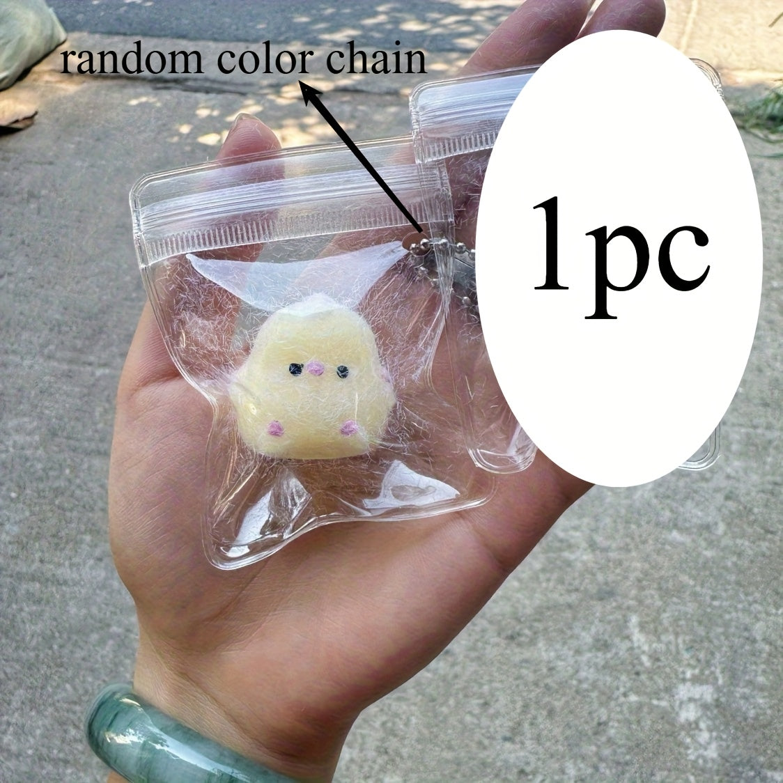 1pc Plastic Cute Chick with Decorative Pendant - Jewelry Pendant for Young People, Suitable for Hanging on Purses, School Bags And Key Chains