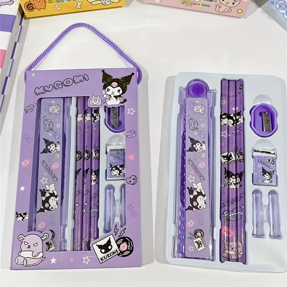Hellokitty Melody Kuromi Cinnamoroll School Supplies Pencil Eraser Ruler | Christmas Gifts