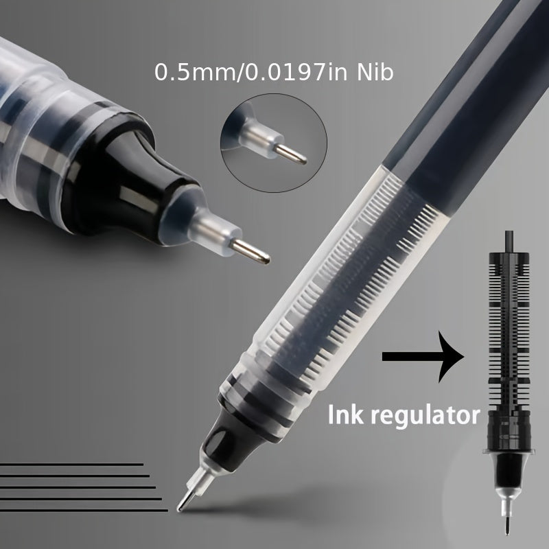 12-Pack Quick-Dry Smooth Rollerball Pens