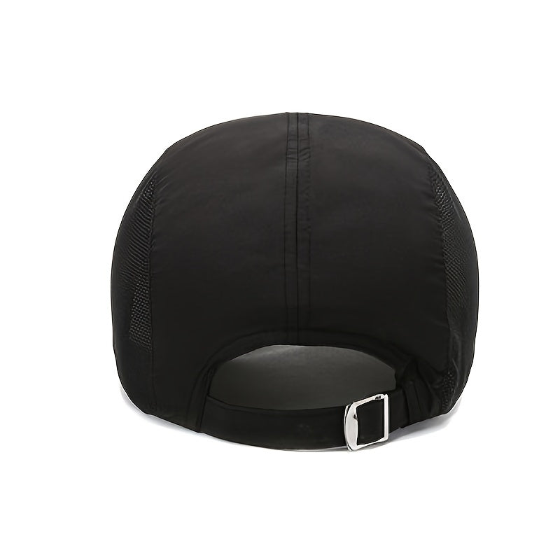Men's Spring/Summer Lightweight Breathable Outdoor Casual Fishing Duckbill Cap Quick-Dry Thin Sports Baseball Hat