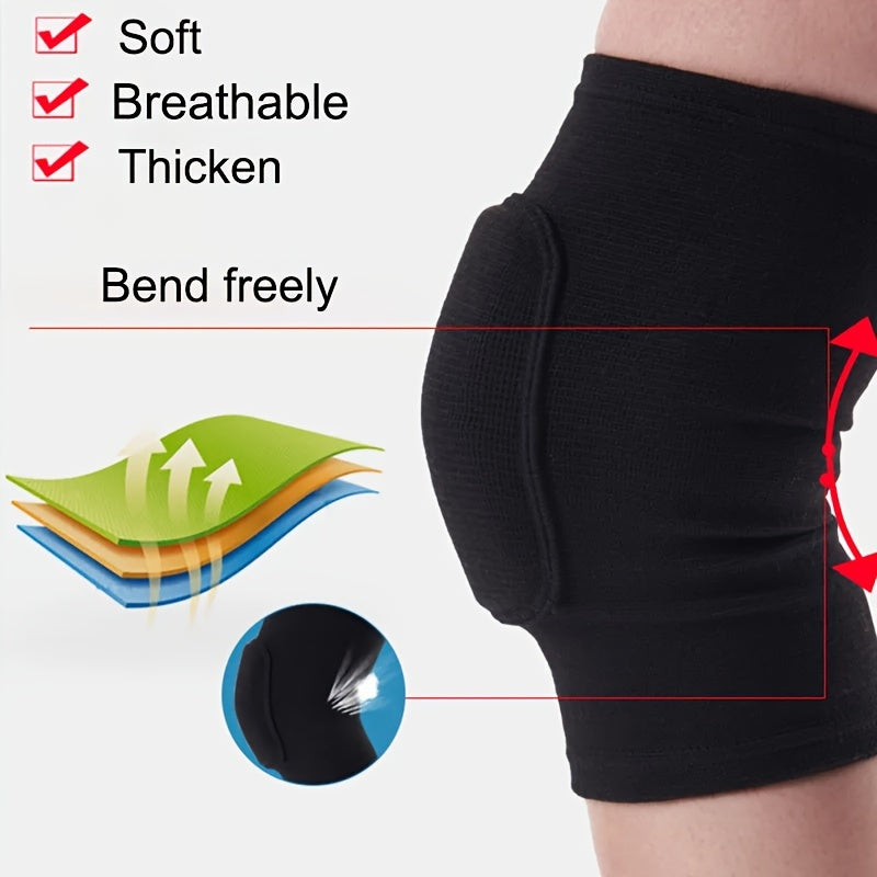 Breathable Non-Slip Fitness Knee Pads for Training
