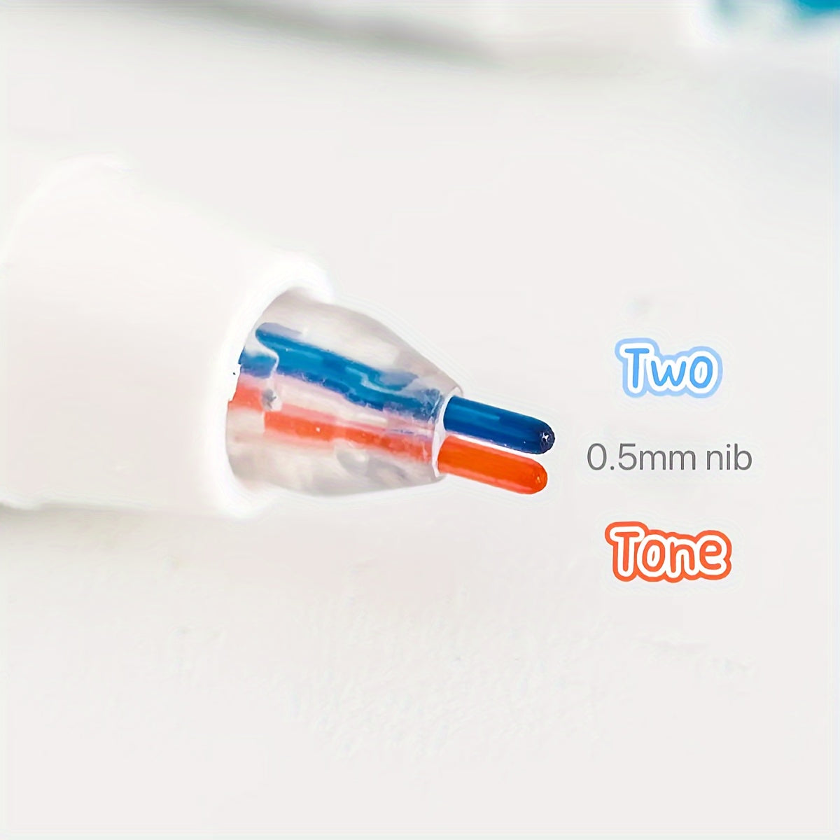 6pcs Dual-Tip Colorful Marker Pens