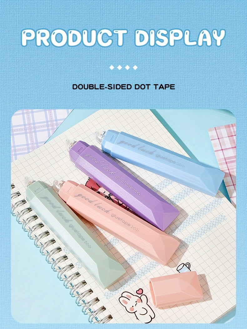 4pcs 360° Rotating Double-Sided Dot Glue pen Tape