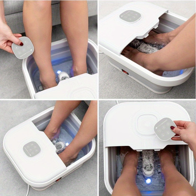 Foldable Foot Spa Bath with 500W Heater & Soothing Hydro Jets – Portable Relaxation for Tired Feet, Adjustable Heat Settings, Compact Design for Home Use, Relaxation Foot Bath | Foldable Spa Tub | Userfriendly Controls