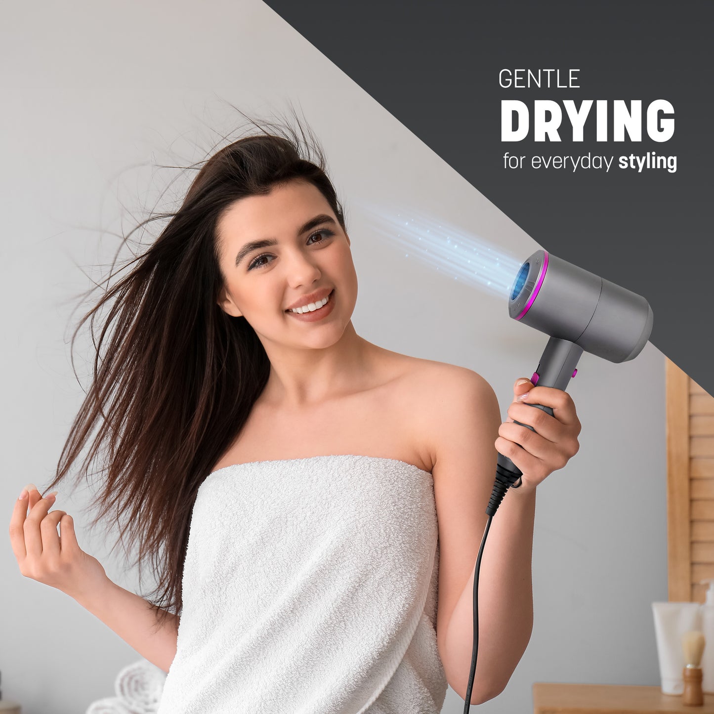 Keplin Ionic Hair Dryer – 1650W Powerful Blow Dryer with Precision Styling.