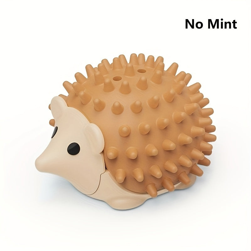 1pc Hedgehog-Shaped Cat Teaser Toy with Durable Scratching Board - Fun Licking & Relaxing Interactive Pet Product for Kittens, Beige, Green, and Light Brown Designs, Plastic Material, No Batteries Needed, Cat Entertainment To