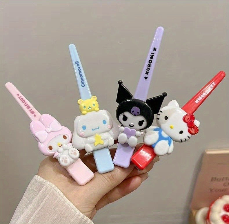 Large Cute Sanrio Hair Clip - Resin, No-Trace Side Clip with Cute Character Designs, Ideal for Teenage and Women, Hair Accessory | Playful Accessory | Durable Hair Clip, Hair Clip Holder