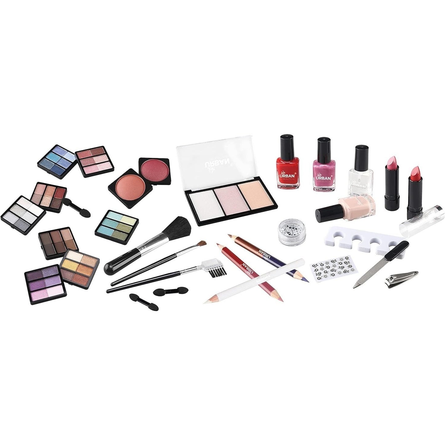 UK LOCAL SELLER - 76pcs Makeup Cosmetic Kit with Aluminium Vanity Case .