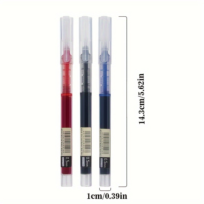 12-Pack Quick-Dry Smooth Rollerball Pens