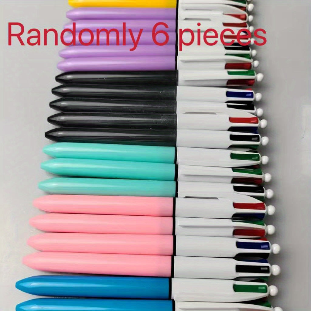 6pcs Set of 4-Color Gel Pens