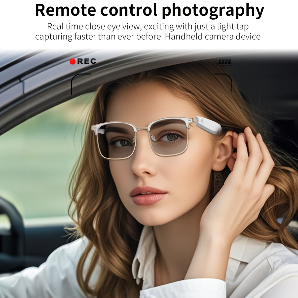 LIFEBEE Wireless 5.4 Smart Glasses Headphone, Smart Color Changing Wireless Glasses With Wireless Calling, Built-in Microphones, AI Voice Assistant, Music Control, Remote Photography, Multifunctional Wireless Glasses For Outd