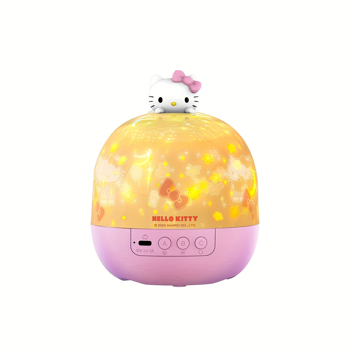 Hello Kitty LED Projection Lamp 360° Rotating Night Light,