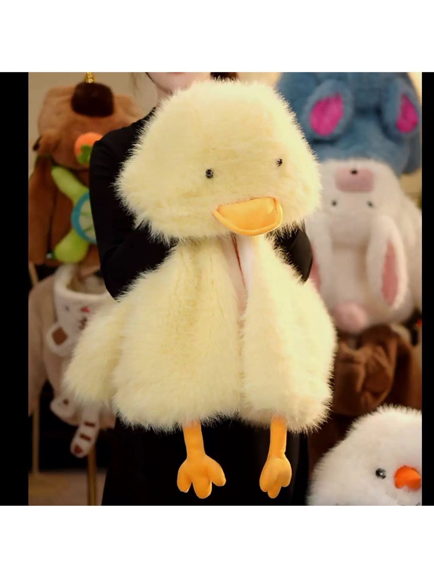 Girls' Winter Coat - Cute Duck Design with Fluffy Hood, Thick Insulated Zipper Front, Long Sleeve & Polyester Fill, Perfect for Halloween & Christmas, Cozy Outerwear, Playful Design, Soft Texture