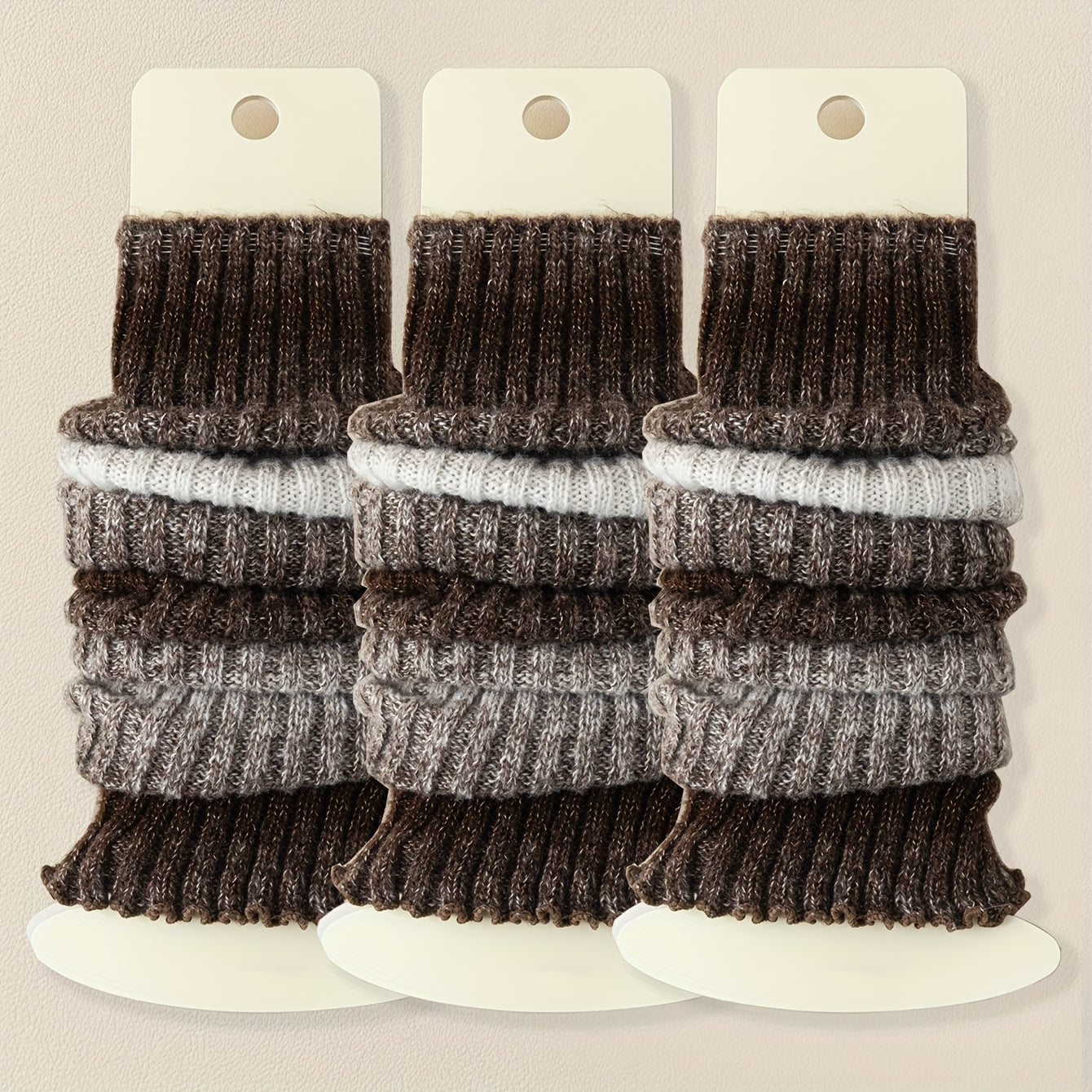 3 Pairs Women'S Thickened Leg Warmers