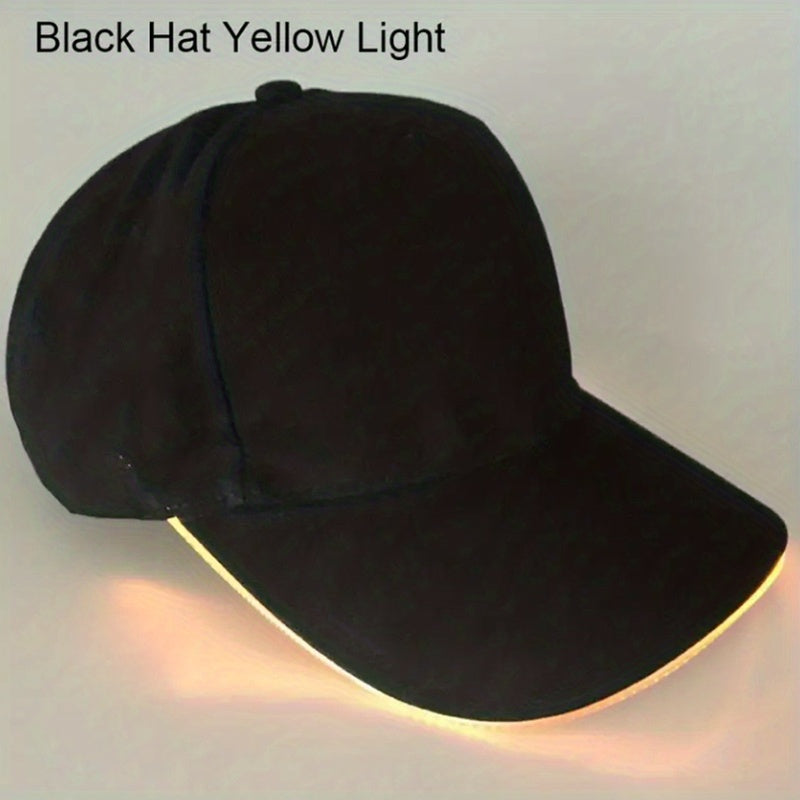 1PC Quacky LED Illuminated Duckbill Sunshade Hat - Fashionable Baseball Caps with Outdoor Protection and Decoration - Ideal Gift for Bar, Party, and Holiday Celebrations
