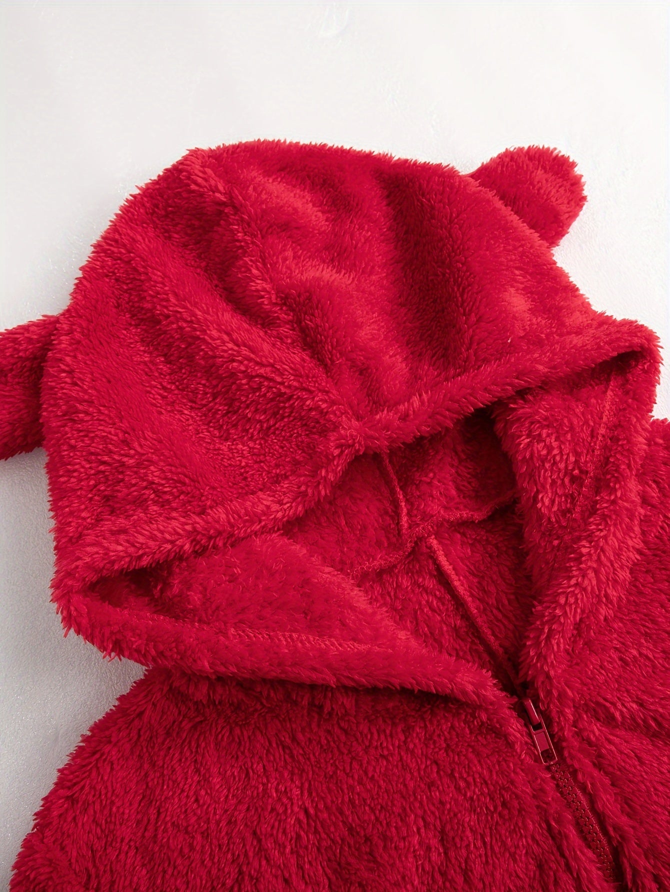 Women's Plush Fleece Pajama Jumpsuit - Hooded, Zip-Up, Easy-Care,