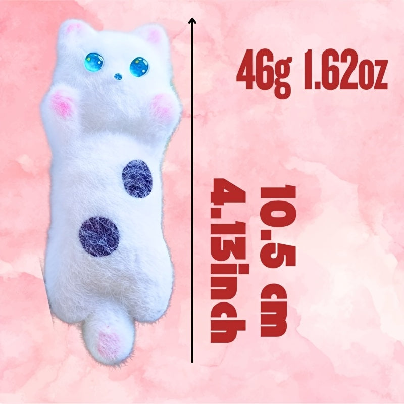 Tuxedo Kitty Skewer, Sleepy Cat Taba Squeeze Toy, Pet Lover, Squishy Doll, Relaxation, Fidget Toy, Birthday, Back to School, Christmas, New Year, Easter Gift, Home Decor, Student Office Relaxation