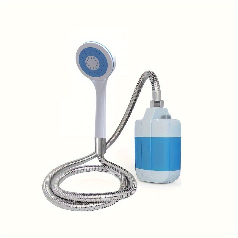 Portable Camping Shower, USB Rechargeable Battery Powered Electric Outdoor Shower with ABS Material, Convenient for Camping, Beach, Hiking, And Climbing RV Exterior Showers