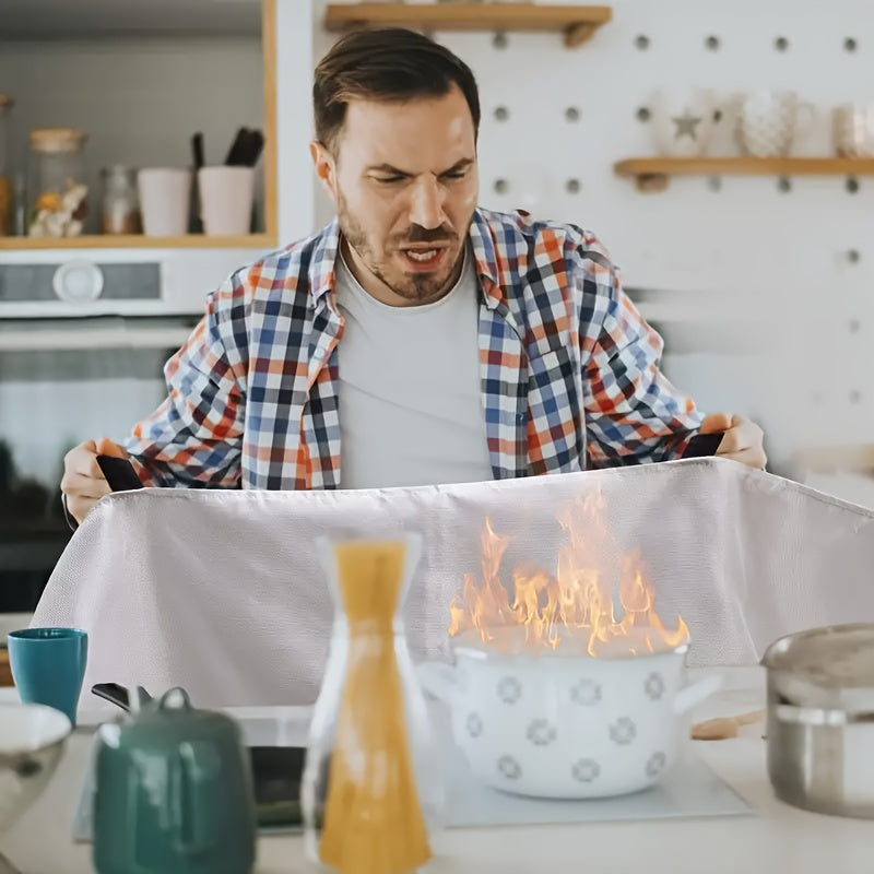 Emergency Fire Blanket - 39" x 39" Fiberglass Flame Retardant Safety Blanket for Home, Kitchen, School, Car, BBQ, Office & Warehouse