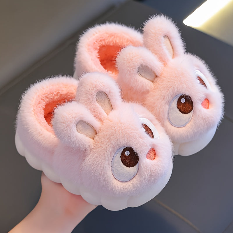 1 Pair Youngsters' Plush Bunny Slippers