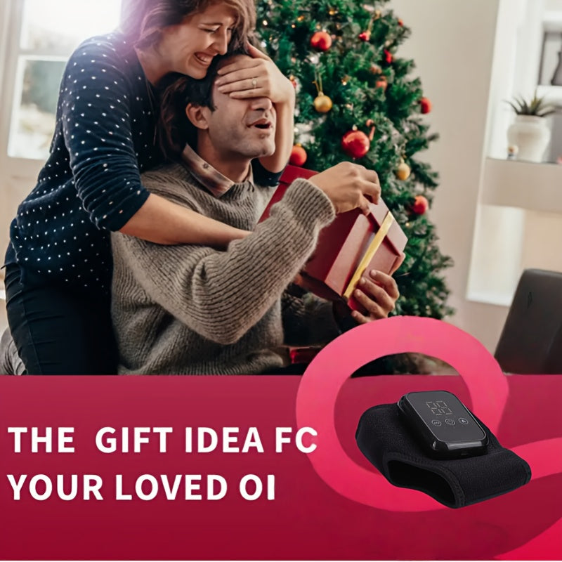 Ankle Massager with LCD Touchscreen, Vibration & Hot Compress Function .