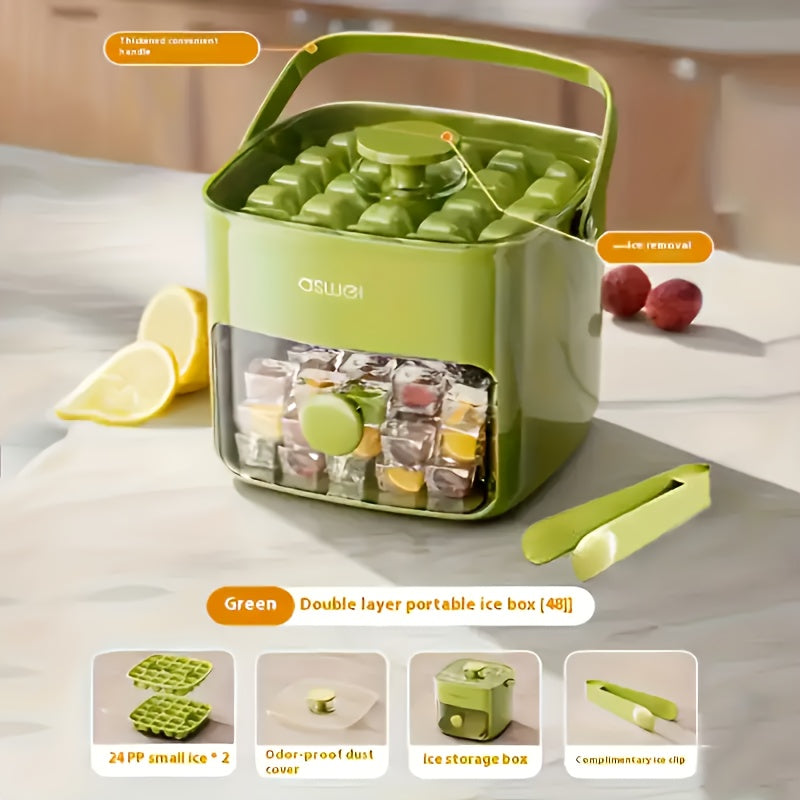 48-Cube Ice Maker with Easy-Press Lid