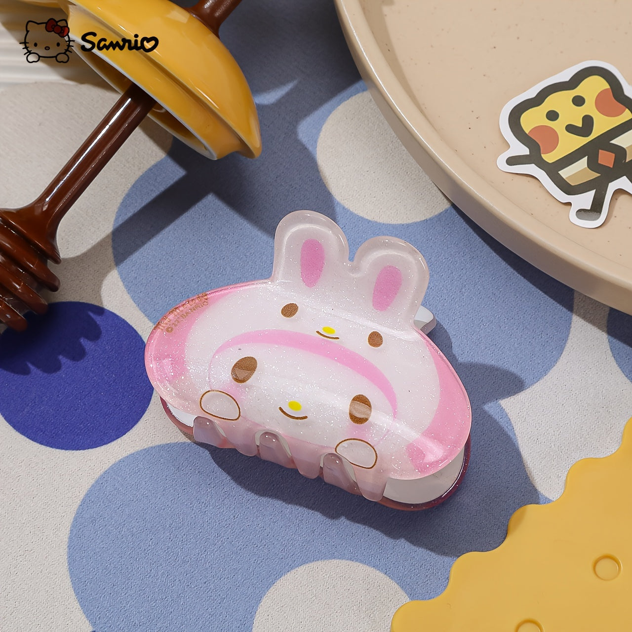 6pcs Sanrio's Hello Kitty and Friends 3D Hair Clip - Cute Cat, Dark Beauty, Melody Design - Acrylic Hair Clip Suitable for Birthday Gifts, Family, Friends, and Classmates, Cute Hair Accessories