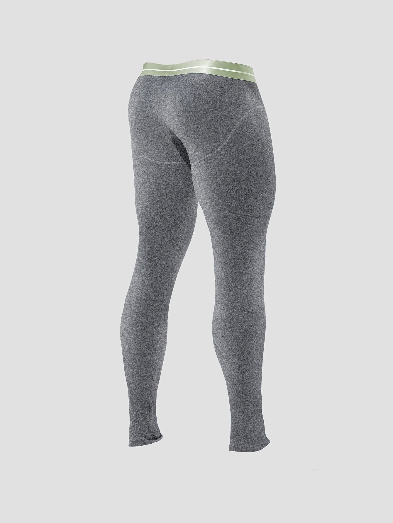 Men's Thermal Underwear Winter Warm Flocked Base Layer Pants - Heavy-Duty, All-Season & Elastic Fit for Cold Weather.