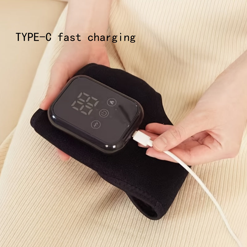Ankle Massager with LCD Touchscreen, Vibration & Hot Compress Function .