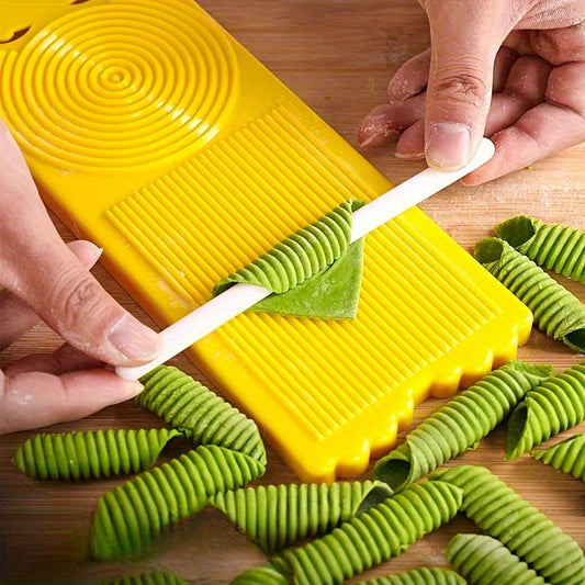 3pcs Handheld Gnocchi & Pasta Maker Set - Bright, Non-Stick Cookware Combo for Easy Homemade Noodles