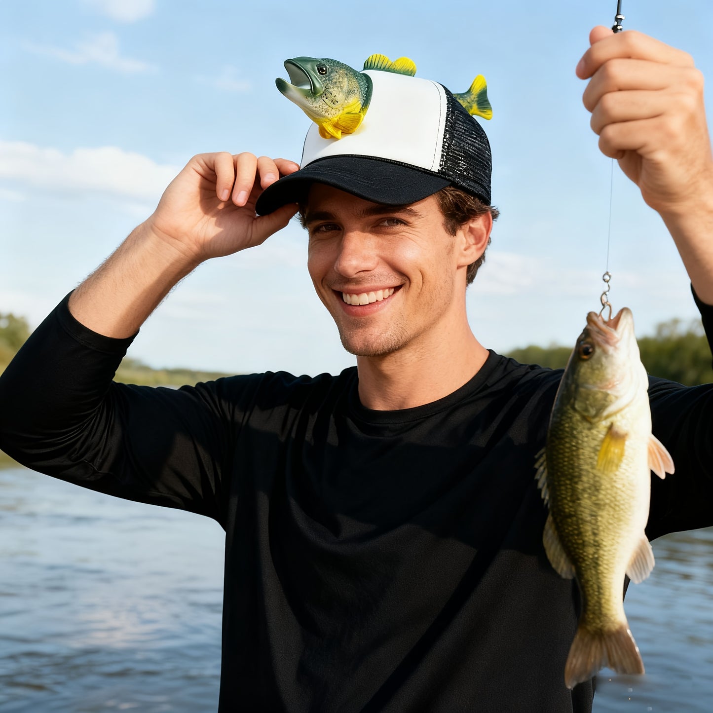 Whimsical 3D Animal Trout Decorative Unique Headwear