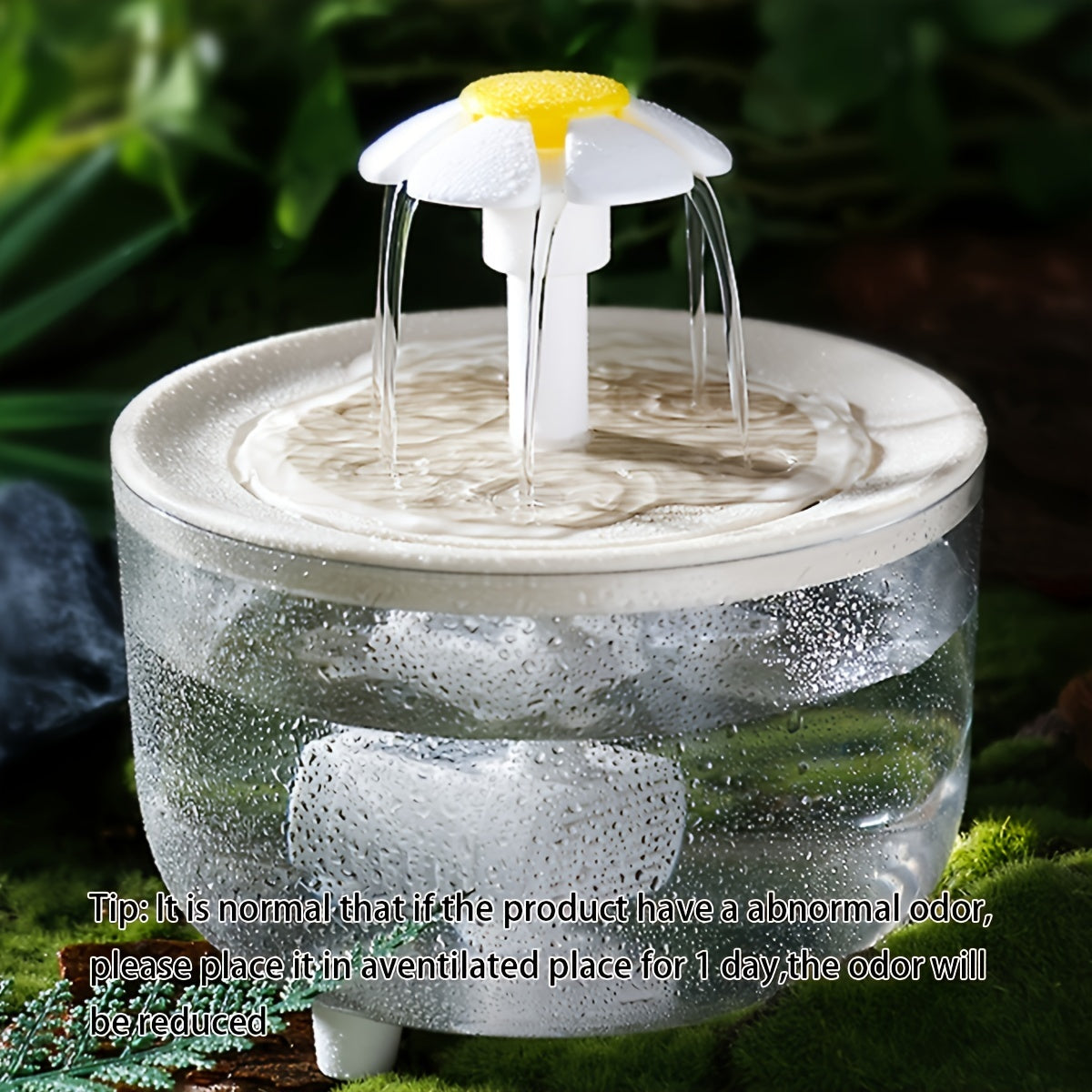 [1pc Quiet Fountain] 1pc Whisper Quiet Pet Water Fountain, 1.5L Usb-Powered | Automatic Circulation, Easy Clean Design for Cats & Small Pets, No Battery Required