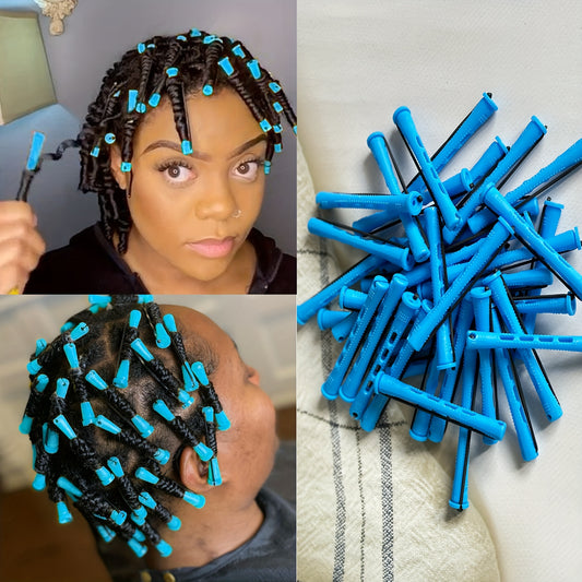 Manual Curling Rods Set, 40pcs/20pcs/10pcs Combination Pack, Perm Rods for Natural Hair, Cold Wave Rods Hair Rollers for Women, Hair Curling Rods for Long Medium Small Hair, Curler Styling DIY Hairdressing Tools,