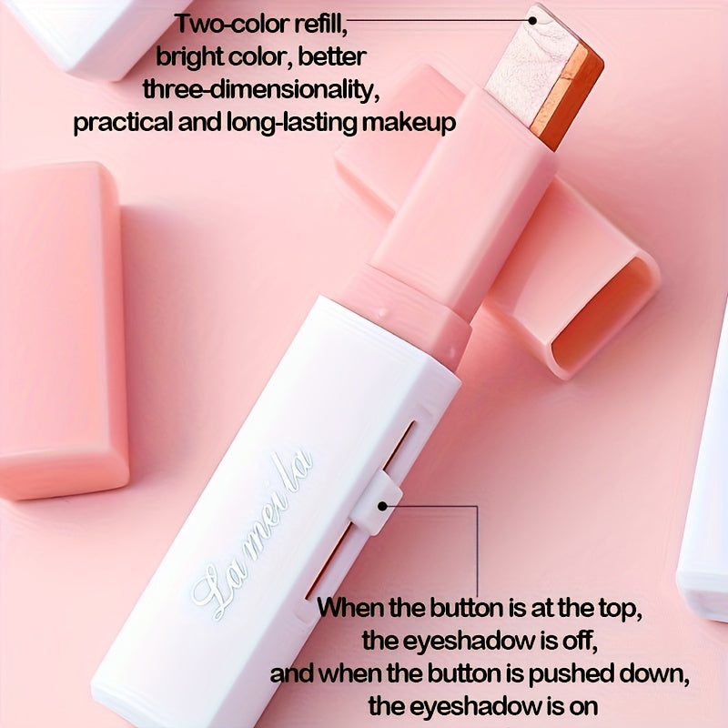 6pcs Double-Color Iridescent Eyeshadow Stick Set