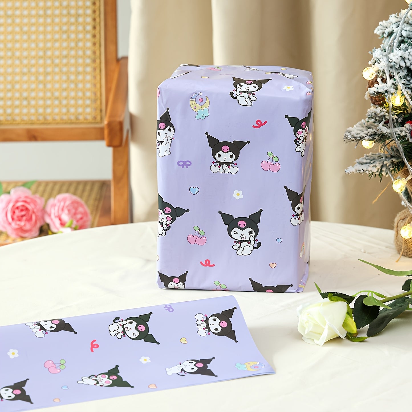 [Stylish New Designs] Sanrio Wrapping Paper | 5/10pcs | Featuring Stylish New Designs of kuromi, My Melody, Cinnamoroll, and hello kitty | Gift Wrapping Paper, Floral Wrapping Paper, Christmas Gift Wrapping Paper, and Holiday