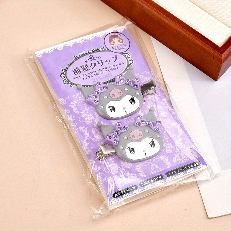 KT Cat Hairpin Bangs Side Clip Melody Cinnamon Dog Traceless Hairpin with Drill Hairpin