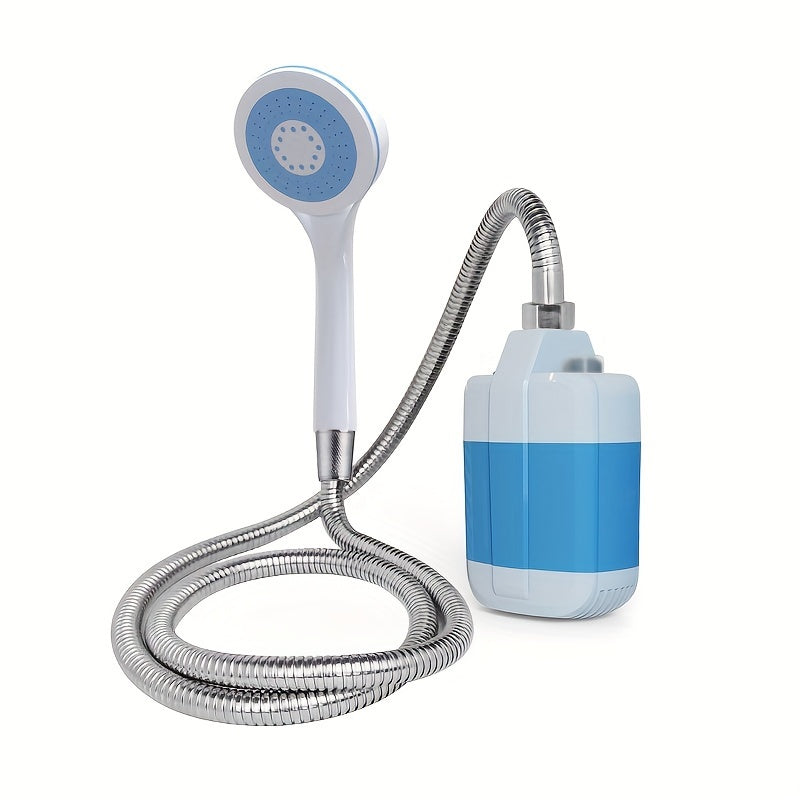 Portable Camping Shower, USB Rechargeable Battery Powered Electric Outdoor Shower with ABS Material, Convenient for Camping, Beach, Hiking, And Climbing RV Exterior Showers