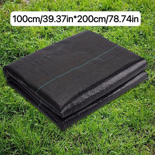 2m/3m/5m/10m Heavy Duty Black Garden Weeding Cloth, Greenhouse Ground Cover, Landscape Fabric Weed Barrier, Black PP Material, UV Resistant, Highly Breathable, for Gardening, Fruits, Vegetables, Lawn and Patio Use. 7 Sizes Av