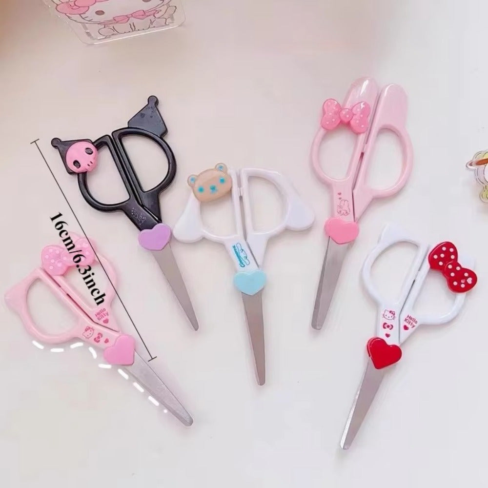 1pc Sanrio Kuromi, Cinnamoroll, My Melody Scissors - Cute Anime with Character Designs, Sharp Blades for Office, Crafting - Gift for Fans, Supplies, Crafting Tools, Sturdy Construction, Decorative