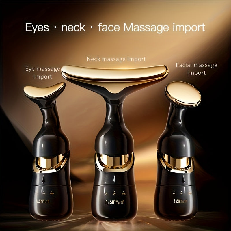 3-in-1 Beauty Device for Face, Neck, Eyes