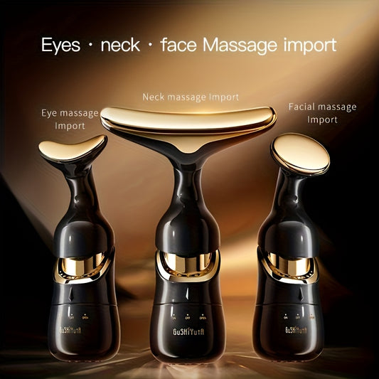 3-in-1 Beauty Device for Face, Neck, Eyes