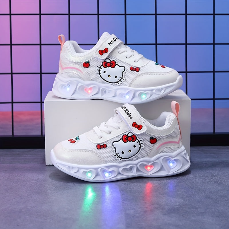 Girls' Glow-In-The-Dark Sneakers with Lights