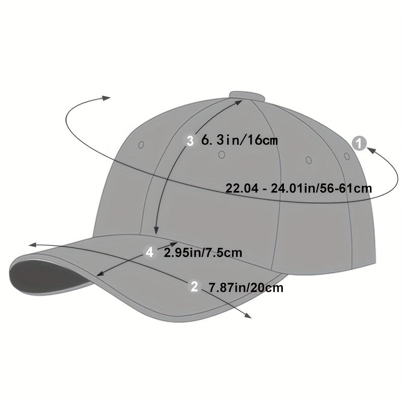 One Men's High Quality Breathable Baseball Cap