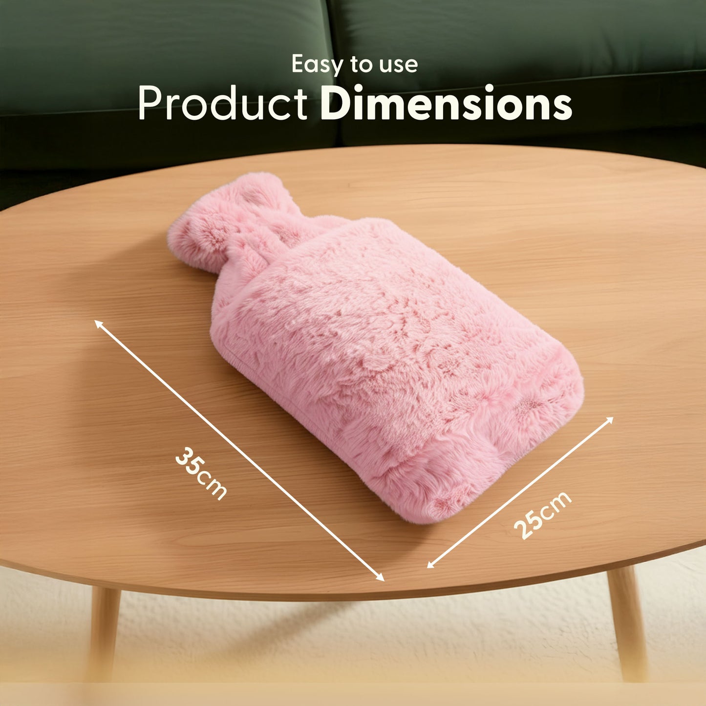 Cosy Hot Water Bottle with Plush Cover