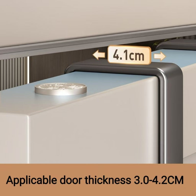 Stainless Steel Hooks Space-Saving Stainless Steel Over-the-Door Hooks.