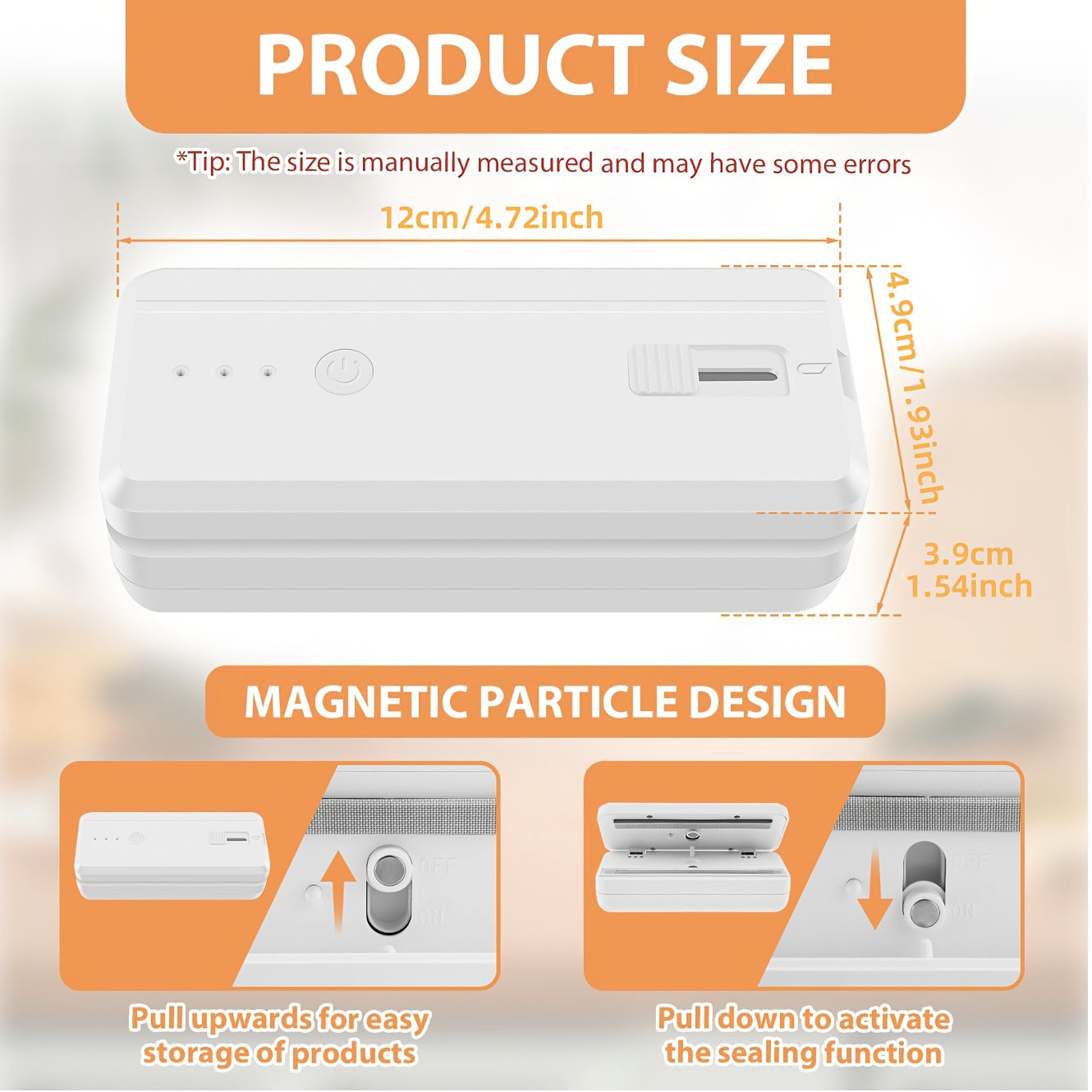 Portable Sealing Machine, 1300mAh, USB Charging | Quick Sealing, Used for Resealing Snacks and Plastic Bags to Keep Food Fresh | Very Suitable for Kitchen, Food Storage Mini Sealing Machine, Holiday Gifts,