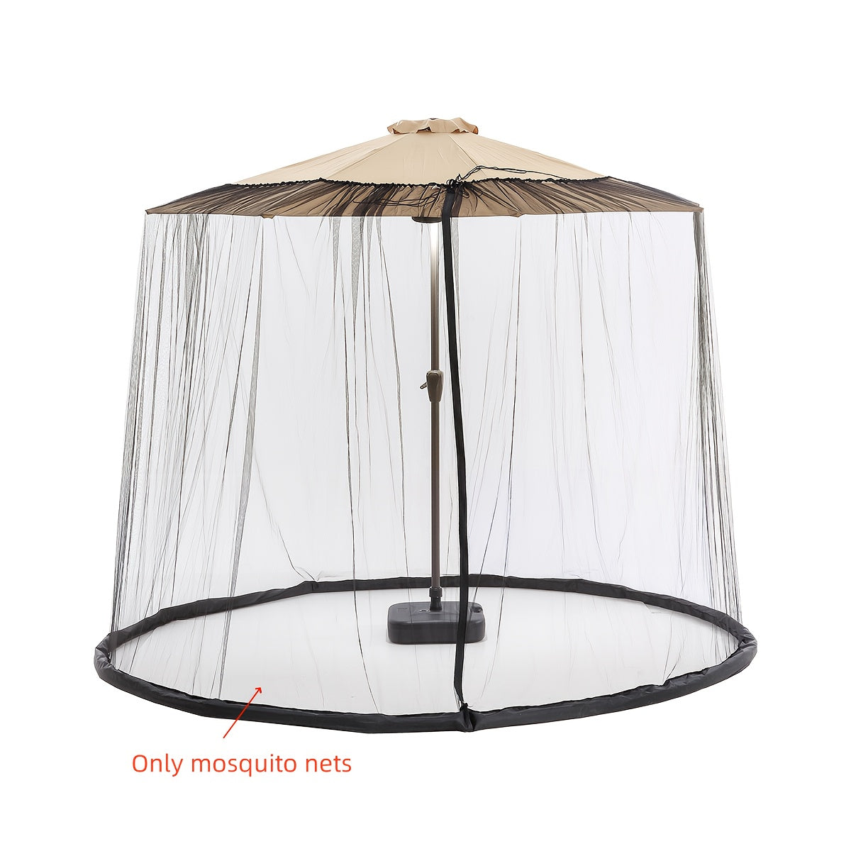 Green Outdoor Mosquito Net with Heavy Water Pipe Base - Durable Polyester, Zipper Single Door, Easy Installation for Beach, Garden, and Camping, Camping Essentials|Elegant Outdoor Setting|Durable Outdoor Netting, Mosquito Net