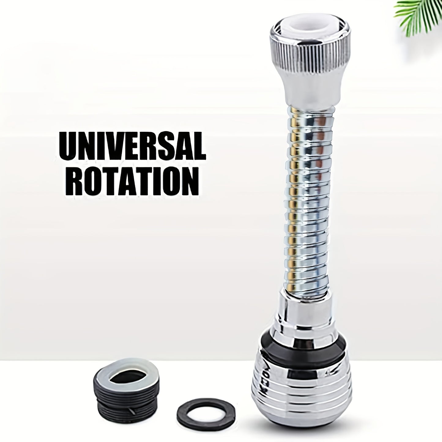[Water-Saving] 360° Rotating Kitchen Sink Faucet Aerator with Hose | Stainless Steel Valve, Plastic Hose | Water-Saving, Anti-Splash, Easy Install | Kitchen Sink Upgrade, Contemporary Kitchen Faucet