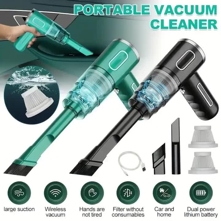 Newly Upgraded Model, Portable Cordless Handheld Vacuum Cleaner,