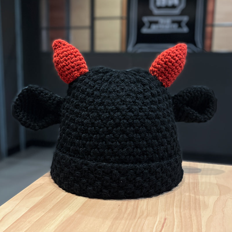 Hand- Cow Ear Beanie Hat for Women & Men